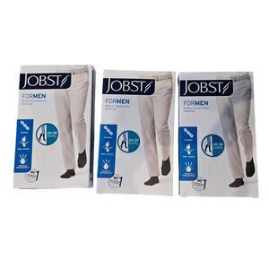 Knee length mens sz XL black JOBST medical grade compression socks 20-30 hhgg